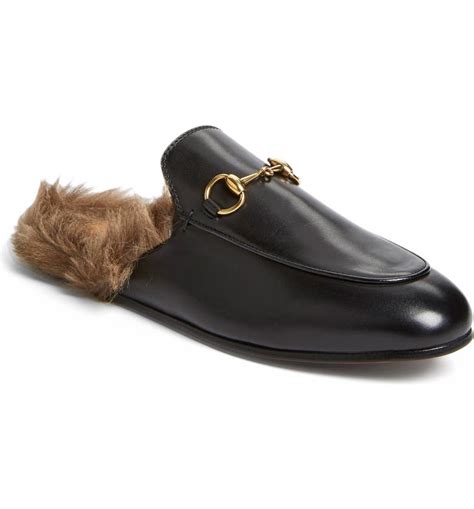 gucci princetown loafers with fur size 7.5|Gucci princetown loafer mule.